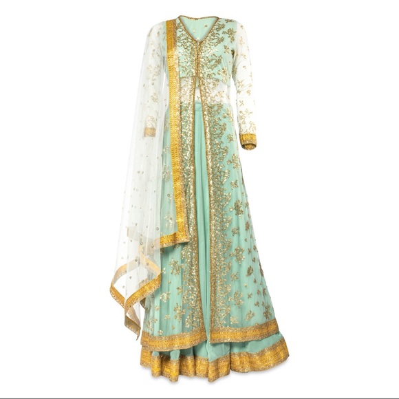 Other - Green embellished Anarkali lehenga